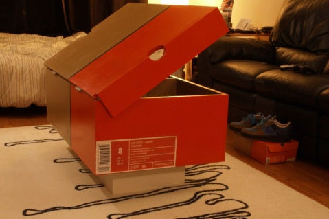 nike shoe box length and width
